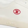 Baskets à lacets CELINE Lou Low avec logo Triomphe en toile et cuir de veau