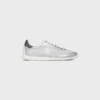Baskets Racer en nylon, cuir de veau laminé et cuir de veau