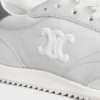 Baskets Racer en nylon, cuir de veau laminé et cuir de veau