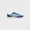 Baskets Racer en nylon, cuir de veau suédé et cuir de veau