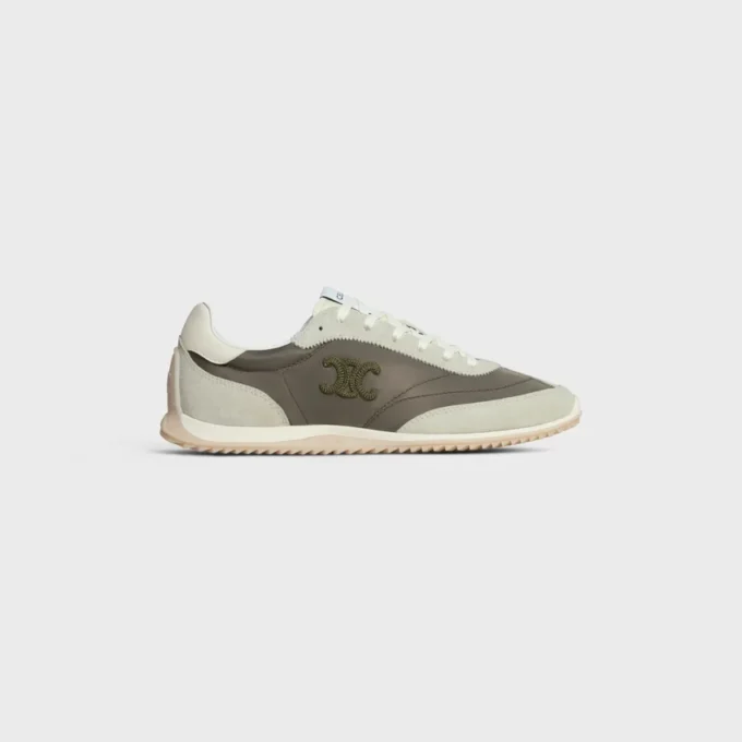 Baskets Racer en nylon, cuir de veau suédé et cuir de veau Baskets Racer en nylon, cuir de veau suédé et cuir de veau
