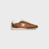 Baskets Racer en nylon, cuir de veau suédé et cuir de veau
