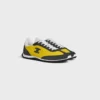 Baskets Racer en nylon, cuir de veau suédé et cuir de veau