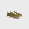 Baskets Racer en nylon, cuir de veau suédé et cuir de veau