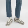 Baskets Racer en nylon, cuir de veau suédé et cuir de veau