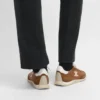 Baskets Racer en nylon, cuir de veau suédé et cuir de veau