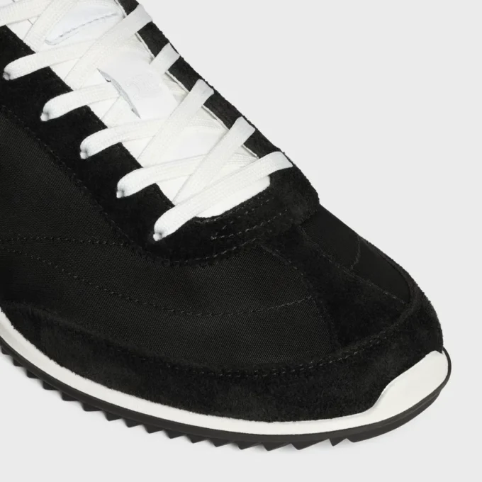 Baskets Racer en nylon, cuir de veau suédé et cuir de veau Baskets Racer en nylon, cuir de veau suédé et cuir de veau