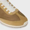 Baskets Racer en nylon, cuir de veau suédé et cuir de veau