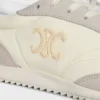 Baskets Racer en nylon, cuir de veau suédé et cuir de veau