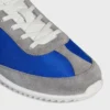 Baskets Racer en nylon, cuir de veau suédé et cuir de veau