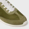 Baskets Racer en nylon, cuir de veau suédé et cuir de veau