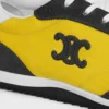 Baskets Racer en nylon, cuir de veau suédé et cuir de veau