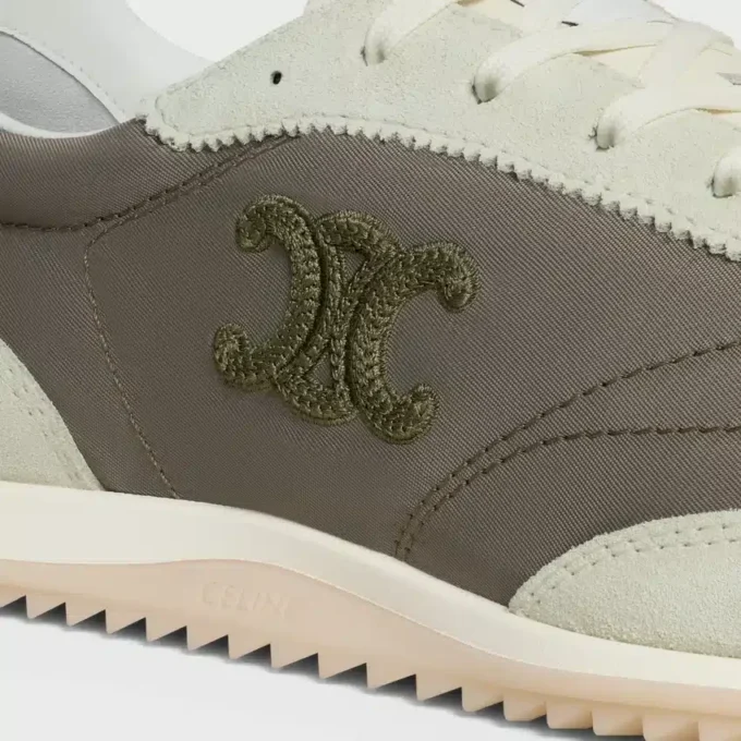 Baskets Racer en nylon, cuir de veau suédé et cuir de veau Baskets Racer en nylon, cuir de veau suédé et cuir de veau