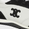 Baskets Racer en nylon, cuir de veau suédé et cuir de veau