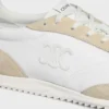 Baskets Racer en nylon, cuir de veau suédé et cuir de veau
