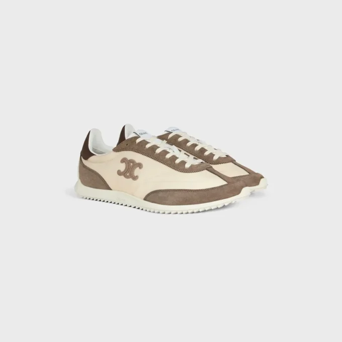 Baskets Racer en nylon, cuir de veau suédé et cuir de veau Baskets Racer en nylon, cuir de veau suédé et cuir de veau