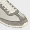 Baskets Racer en nylon, cuir de veau suédé et cuir de veau