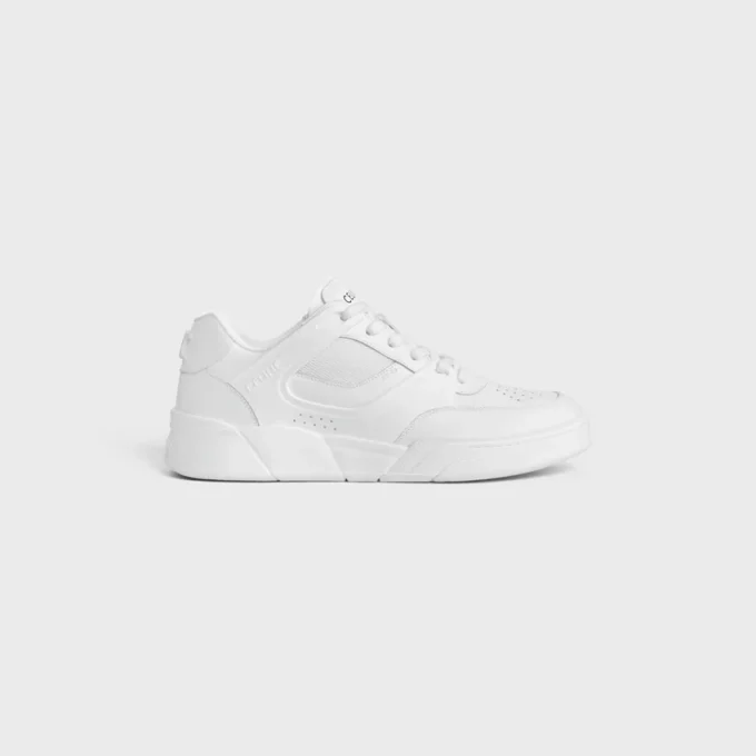 Baskets Trainer Ct-09 en cuir de veau et mesh Baskets Trainer Ct-09 en cuir de veau et mesh