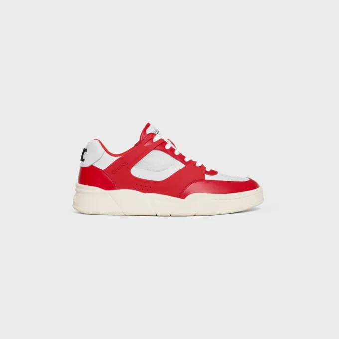 Baskets Trainer Ct-09 en cuir de veau et mesh Baskets Trainer Ct-09 en cuir de veau et mesh