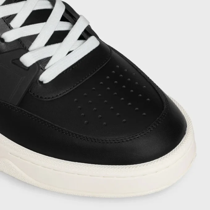 Baskets Trainer Ct-09 en cuir de veau et mesh Baskets Trainer Ct-09 en cuir de veau et mesh