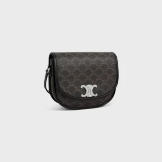 Besace Triomphe moyenne en Triomphe Canvas et cuir de veau