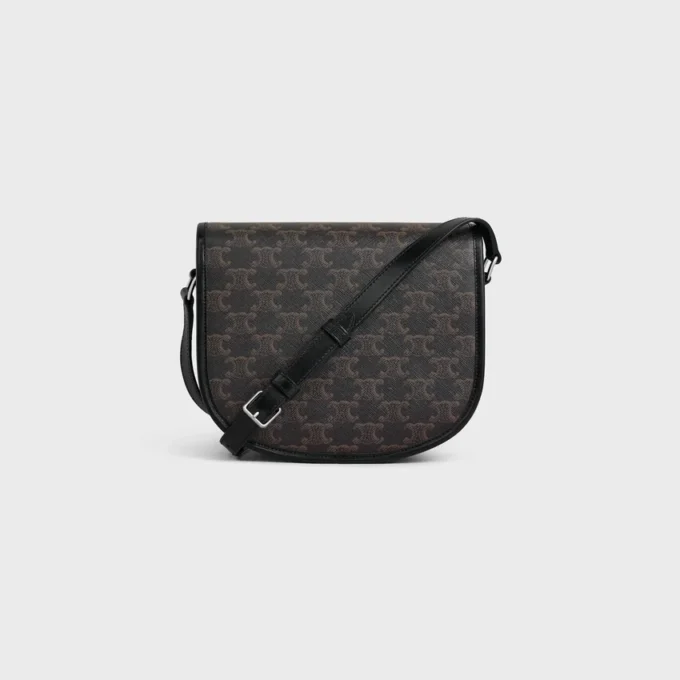Besace Triomphe moyenne en Triomphe Canvas et cuir de veau