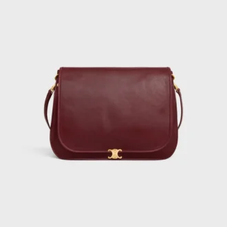 Besace Triomphe souple en cuir d&rsquo;agneau souple et brillant