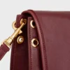 Besace Triomphe souple en cuir d’agneau souple et brillant Besace Triomphe souple en cuir d’agneau souple et brillant
