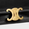 Besace Triomphe souple en cuir d’agneau souple et brillant Besace Triomphe souple en cuir d’agneau souple et brillant