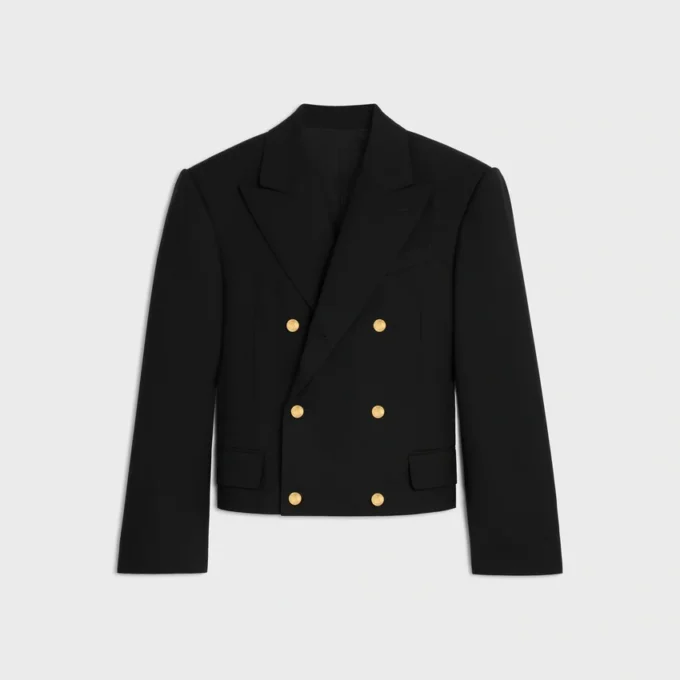 Blazer Colonne en gabardine de laine Blazer Colonne en gabardine de laine