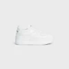 Block Sneakers with Wedge Outsole in Calfskin