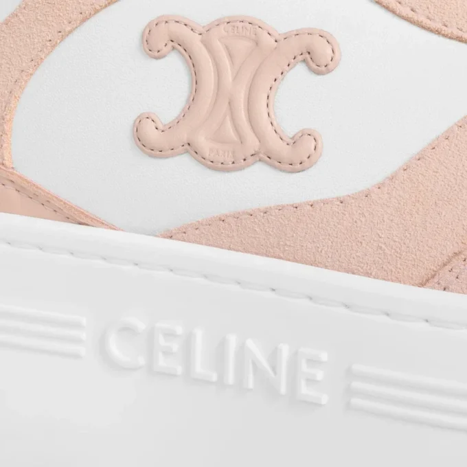 Block Wedge Sneaker en cuir de veau et daim Block Wedge Sneaker en cuir de veau et daim