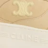 Block Wedge Sneaker en daim et cuir de veau