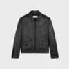 Blouson ample en cuir d’agneau souple Blouson ample en cuir d’agneau souple