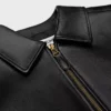 Blouson aviateur en cuir d’agneau souple Blouson aviateur en cuir d’agneau souple