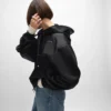 Blouson aviateur en satin de coton