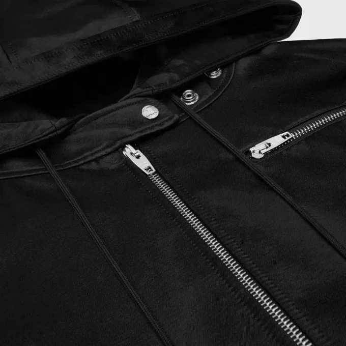 Blouson aviateur en satin de coton