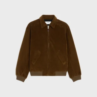 Blouson aviateur en velours côtelé