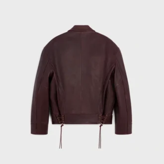 Blouson en cuir de veau