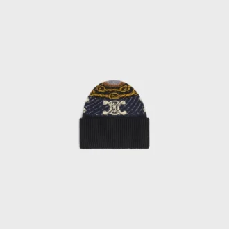 Bonnet en cachemire jacquard