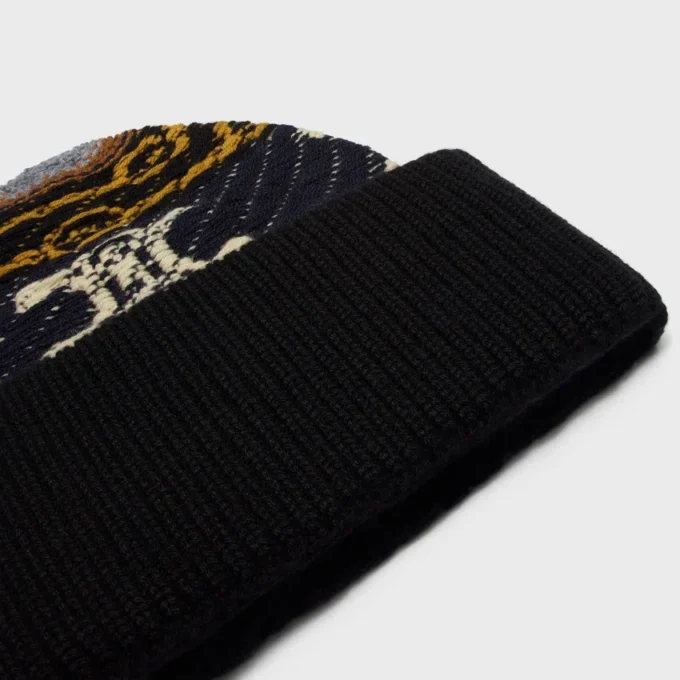 Bonnet en cachemire jacquard