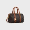Boston moyen en Triomphe Canvas et cuir de veau Boston moyen en Triomphe Canvas et cuir de veau