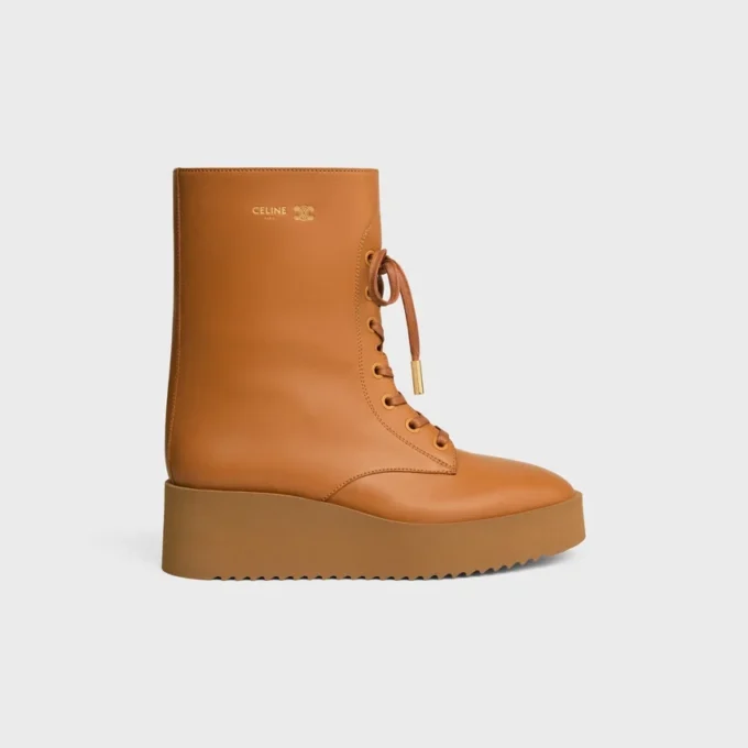 Bottes à lacets Austin en cuir de veau brillant Bottes à lacets Austin en cuir de veau brillant