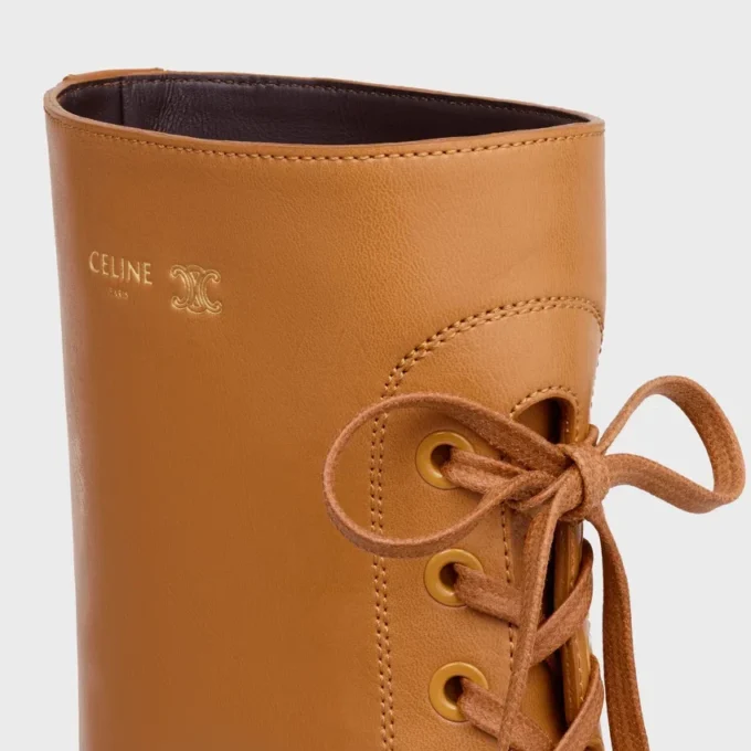 Bottes à lacets Austin en cuir de veau brillant Bottes à lacets Austin en cuir de veau brillant