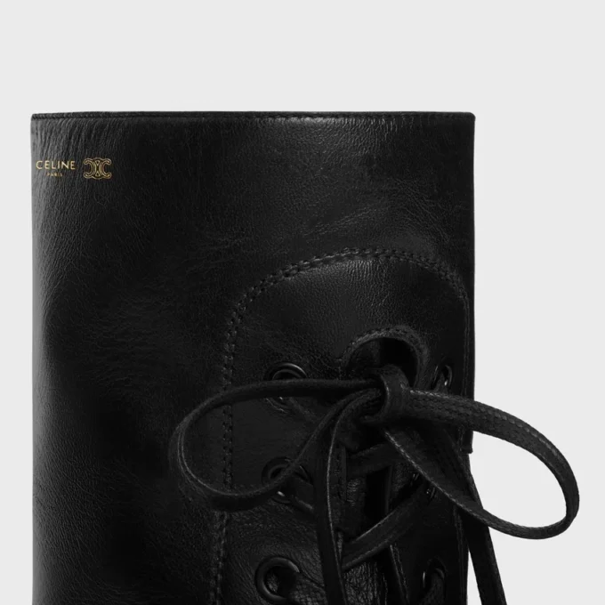 Bottes à lacets Austin en cuir de veau brillant Bottes à lacets Austin en cuir de veau brillant