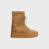 Bottes à lacets Austin en cuir de veau suédé et peau de mouton
