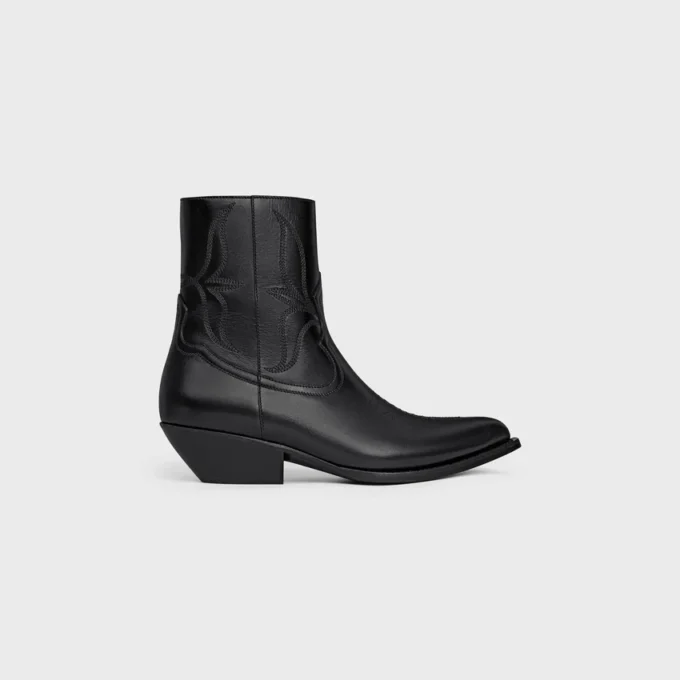 Bottes Leon en cuir de veau brillant Bottes Leon en cuir de veau brillant