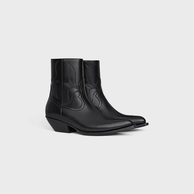 Bottes Leon en cuir de veau brillant Bottes Leon en cuir de veau brillant