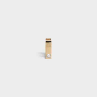 Boucle d&rsquo;oreille carrée CELINE Sentimental en or jaune et diamant