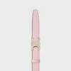 Boucle Triomphe en laiton avec strass et lanière réversible de 25 mm en cuir Taurillon